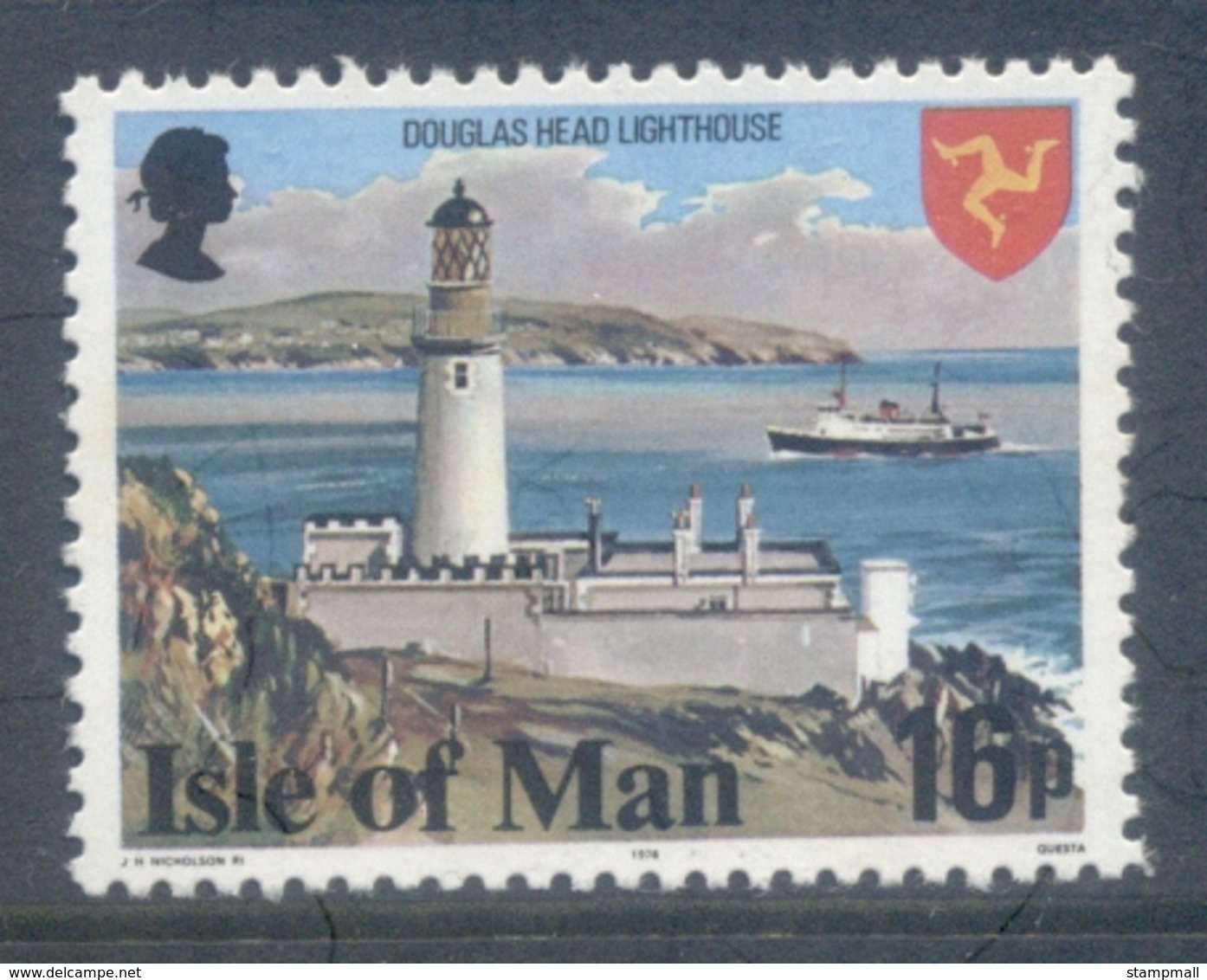 Isle Of Man 1978 Pictorials, 16p Perf 14.5 MUH - Man (Ile De)