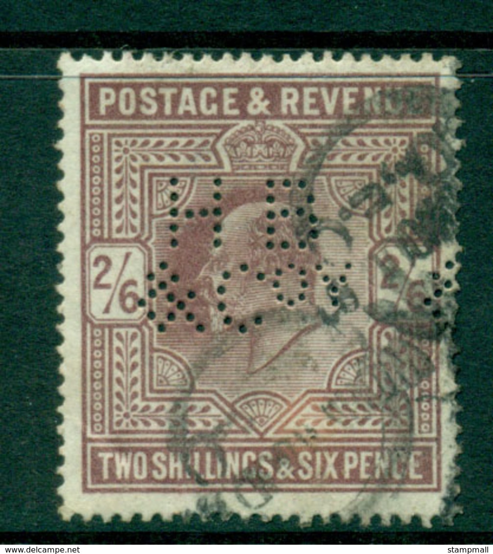 GB 1902 2/6d Lilac Perfin (sml. Faults)Used Lot16561 - Unclassified