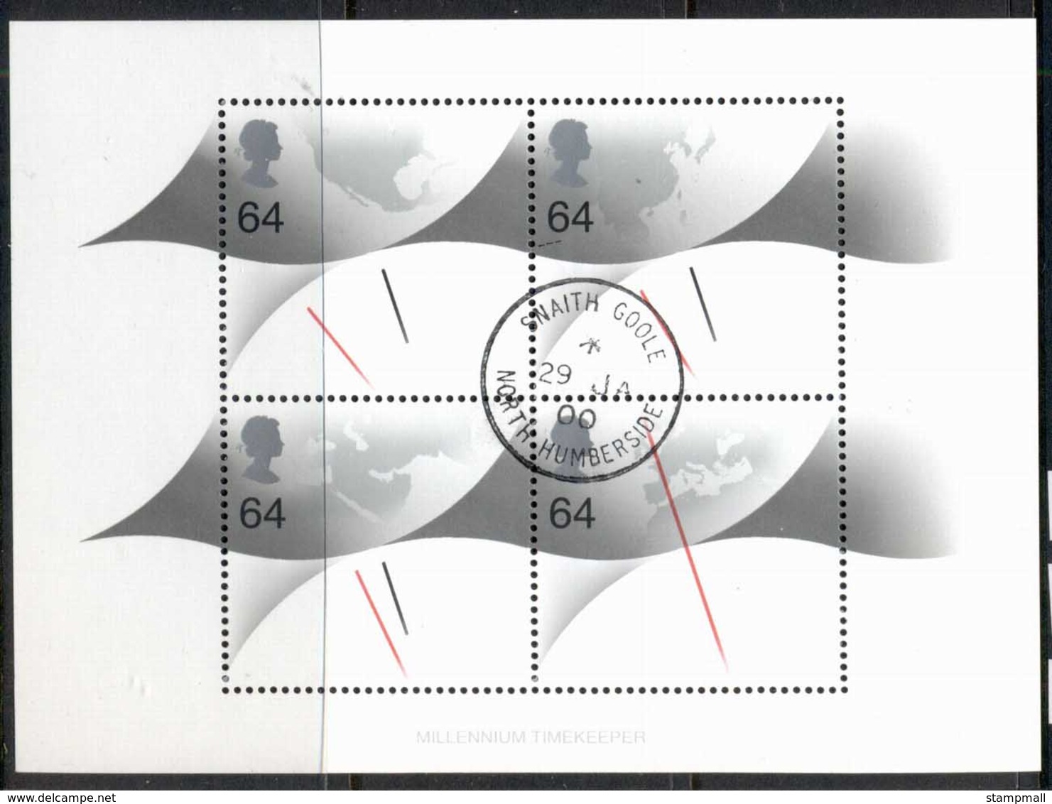 GB 1999 Millenium Time Keeper MS FU - Unclassified