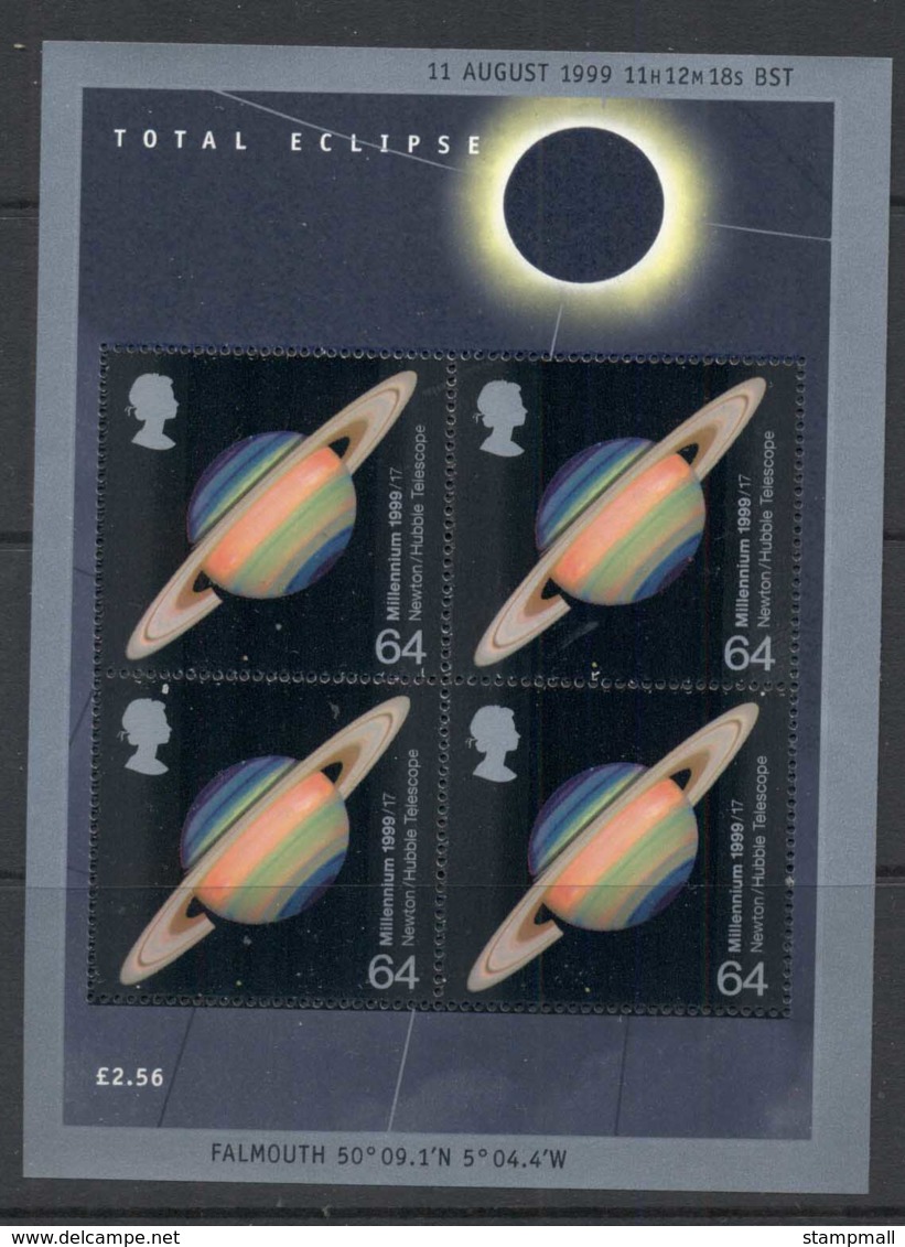 GB 1999 Millenium, Total Eclipse MS MUH - Ohne Zuordnung