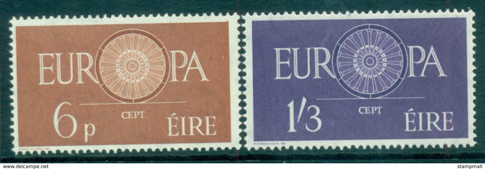 Ireland 1960 Europa, Spoked Wheel MUH Lot65304 - Usati