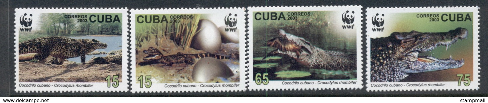 Caribbean Is 2003 WWF Crocodiles MUH - Unused Stamps