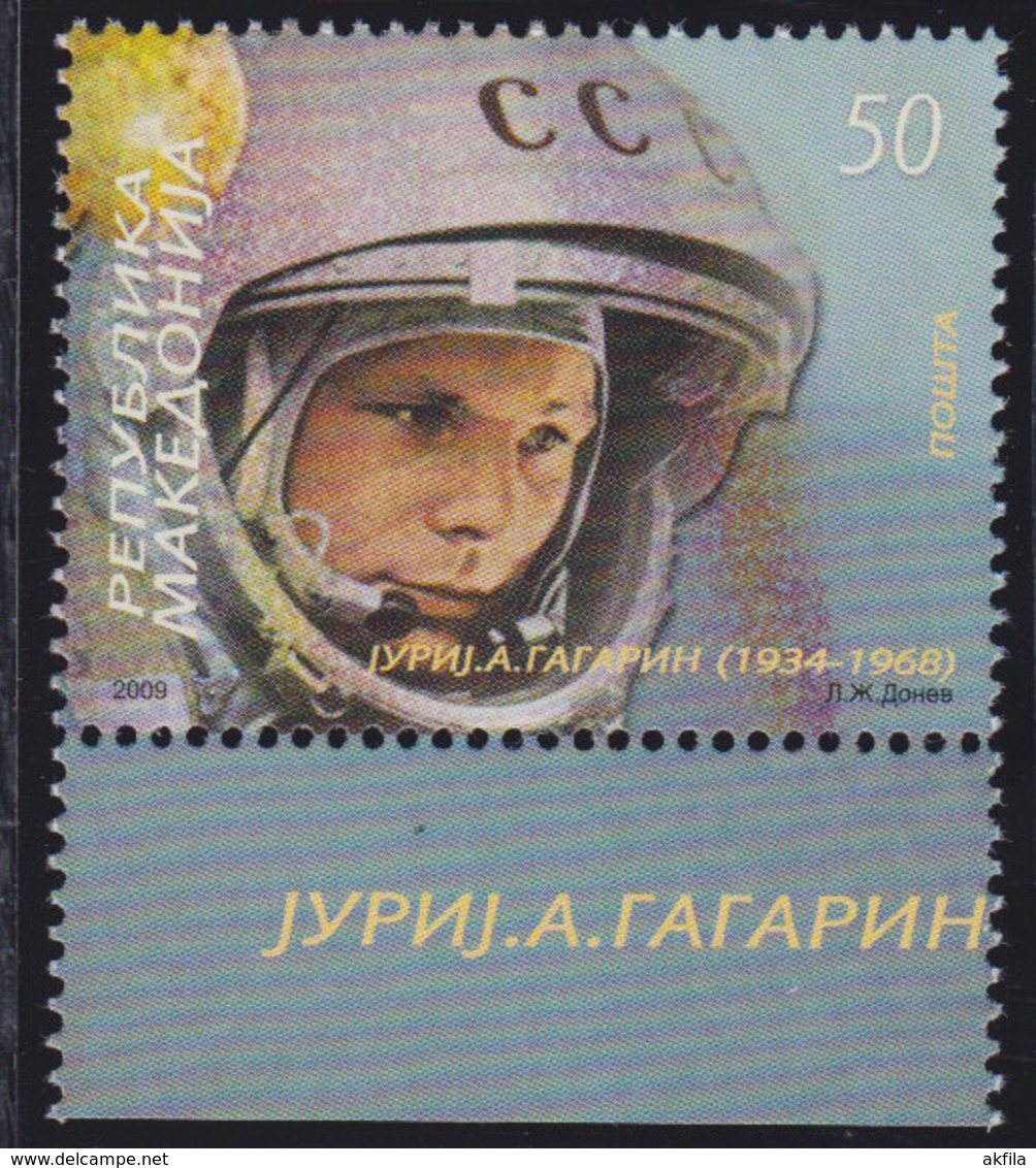 Macedonia 2009 Cosmonaut Yuri Gagarin, MNH (**) Michel 496 - North Macedonia