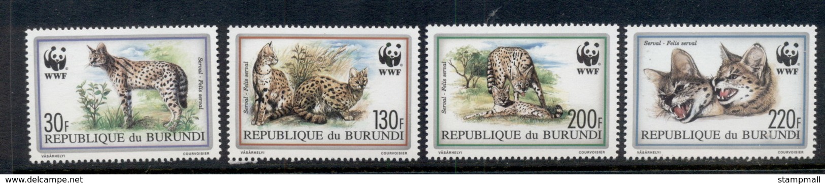 Burundi 1992 WWF Serval MUH - Unused Stamps