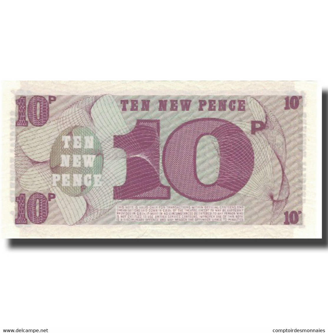 Billet, Grande-Bretagne, 10 New Pence, 1972, 1972, KM:M45a, NEUF - Forze Armate Britanniche & Docuementi Speciali