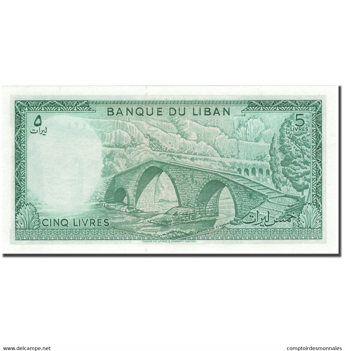 Billet, Lebanon, 5 Livres, KM:62d, NEUF - Lebanon