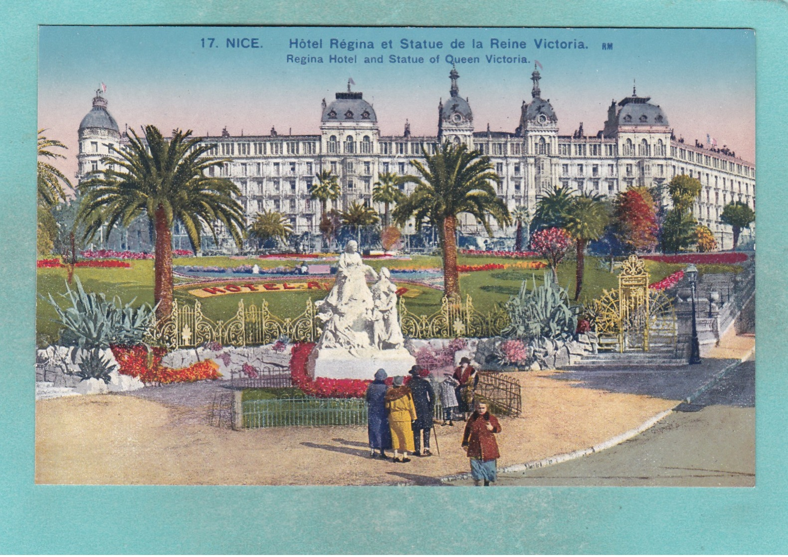 Small Post Card Of Hotel Regina,,Nice, Provence-Alpes-Cote D'Azur, France,Y77. - Cafés, Hôtels, Restaurants