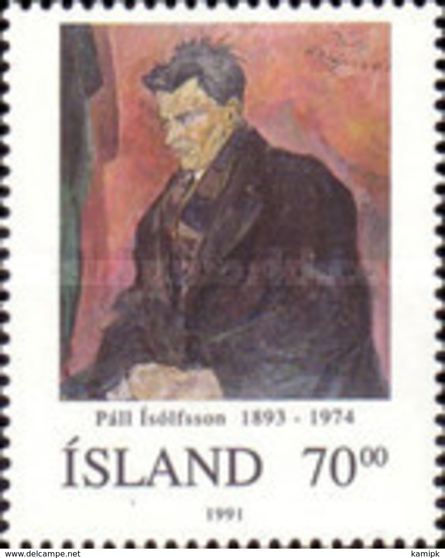 USED STAMPS Iceland - The Composer And Organist Páll Ísólfsson- 1991 - Used Stamps