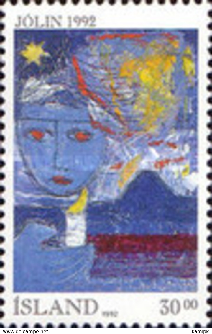 USED STAMPS Iceland - Christmas Stamps	  - 1992 - Used Stamps