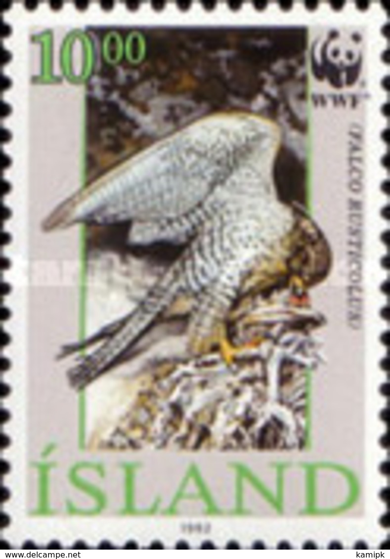 USED STAMPS USED STAMPS Iceland - Protection Of The Environment - Icelandic Falcon  - 1992 - Used Stamps