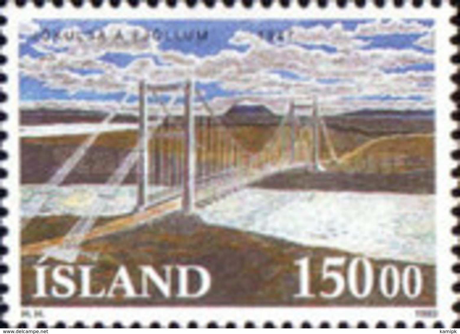 USED STAMPS Iceland - Icelandic Bridges - 1993 - Used Stamps