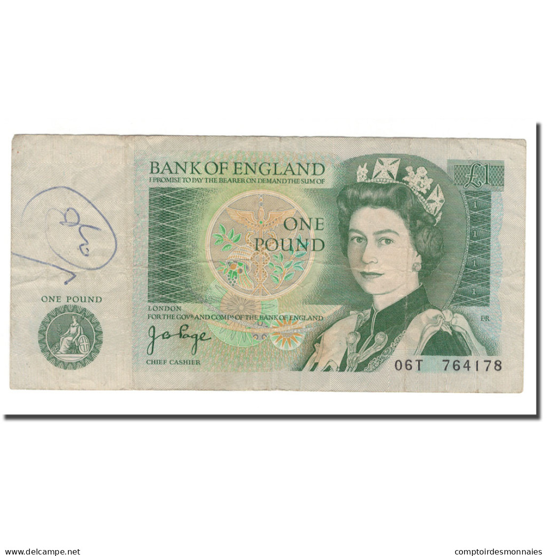 Billet, Grande-Bretagne, 1 Pound, Undated (1978-84), KM:377a, TB - 1 Pound