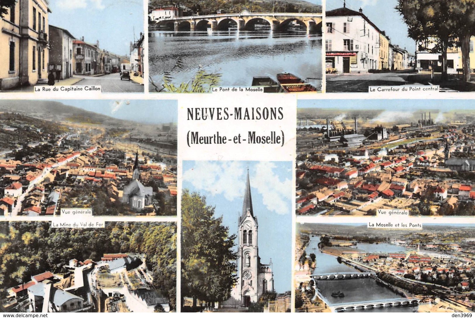 Neuves-Maisons - Rue Du Capitaine Caillon - Mine Du Val De Fer - Carrefour Du Point Central - Pont - Moselle - Eglise - Neuves Maisons
