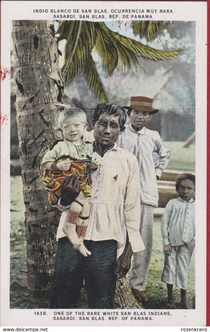 Panama Native Indians Indio Blanco Rare White San Blas Sasardi Indio Blanco Occurrencia Muy Rara - Panama