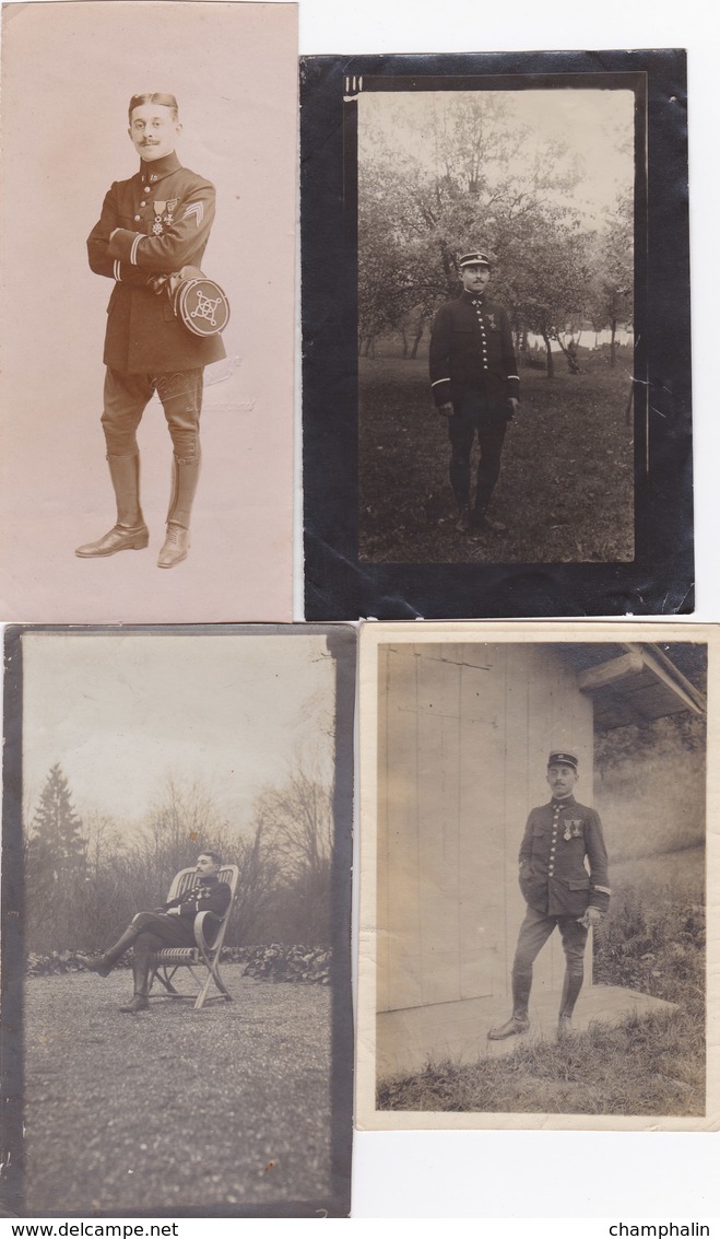 Lot 7 Photographies Papier - Soldat Identifié - 15ème Régiment D'Infanterie Territoriale ? à Laon (02) - Guerre 1914-16 - Non Classés