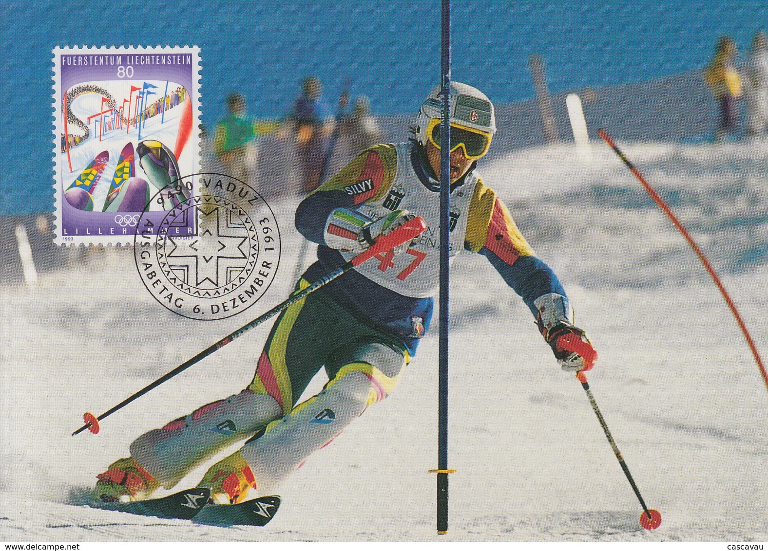 Carte Maximum  1er  Jour   LIECHTENSTEIN   Jeux   Olympiques   De   LILLEHAMMER    1992 - Invierno 1994: Lillehammer