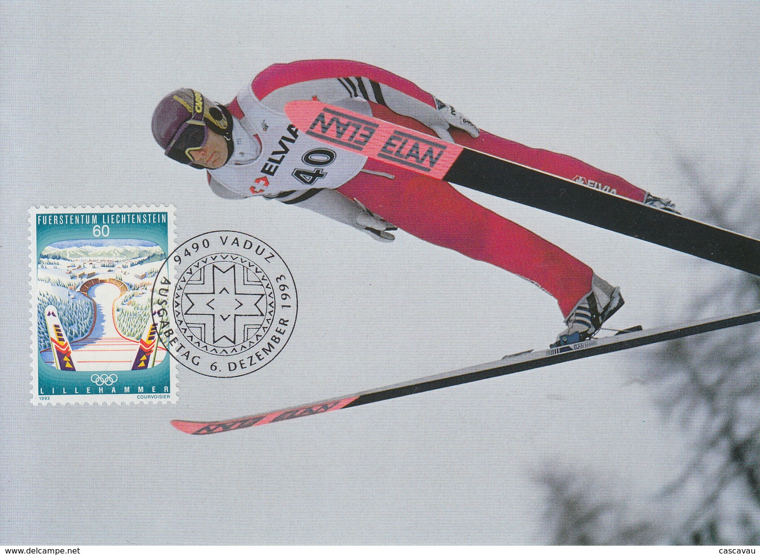 Carte Maximum  1er  Jour   LIECHTENSTEIN   Jeux   Olympiques   De   LILLEHAMMER    1992 - Hiver 1994: Lillehammer