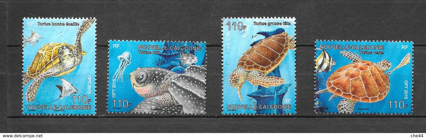 Timbres Du Bloc : Les Tortues Marine De Nouvelle Calédonie.  (Voir Commentaires) - Marine Life