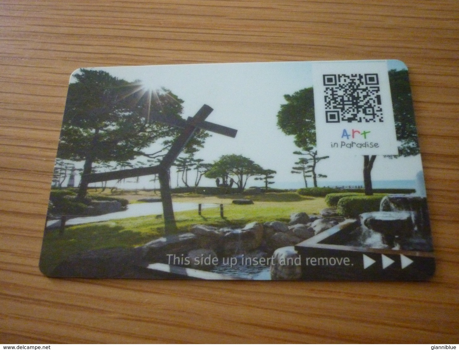 South Korea Busan Art In Paradise Hotel Room Key Card - Cartes D'hotel