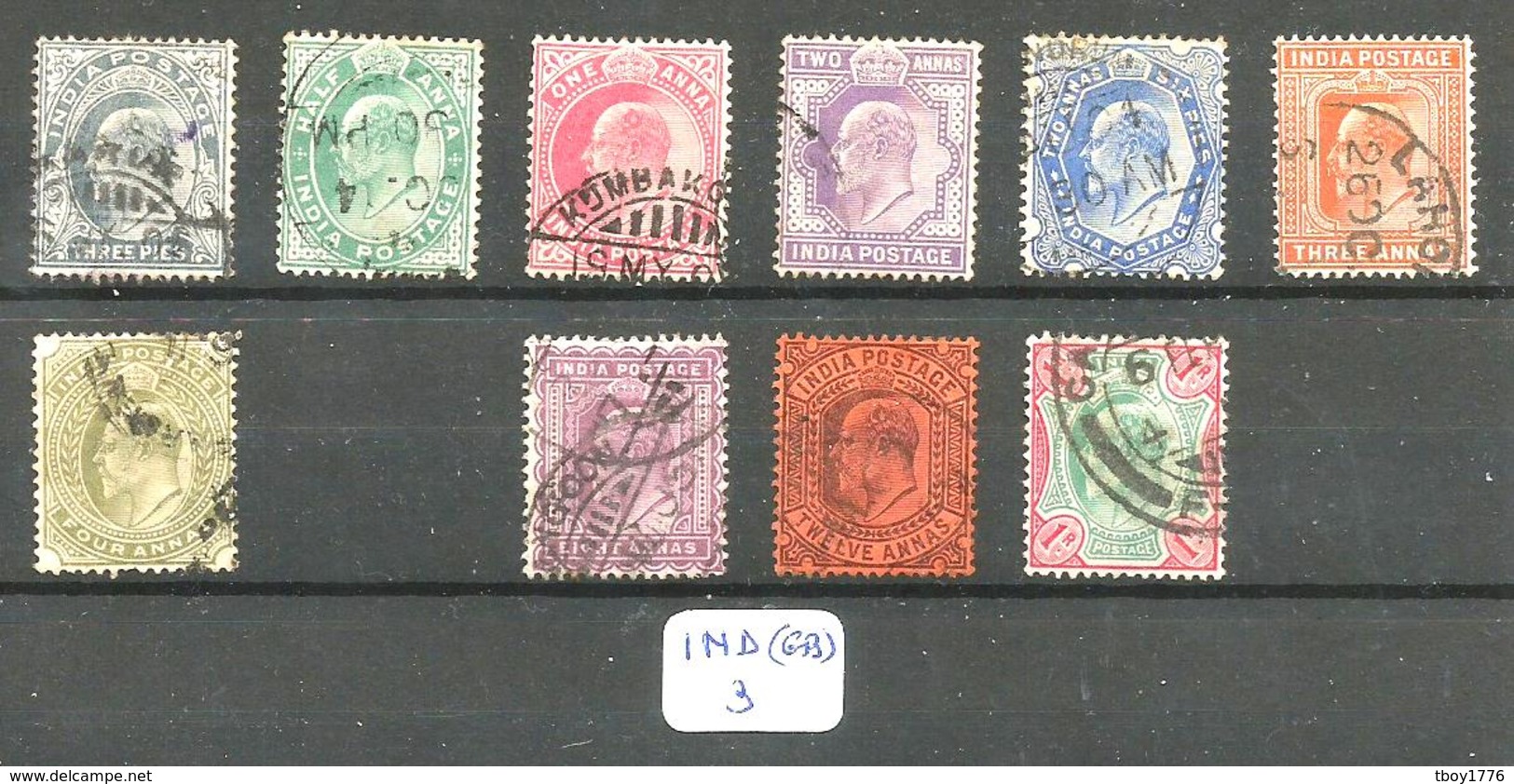 IND (GB) YT 57/67 ( Sauf 64 ) En Obl. - 1902-11 King Edward VII