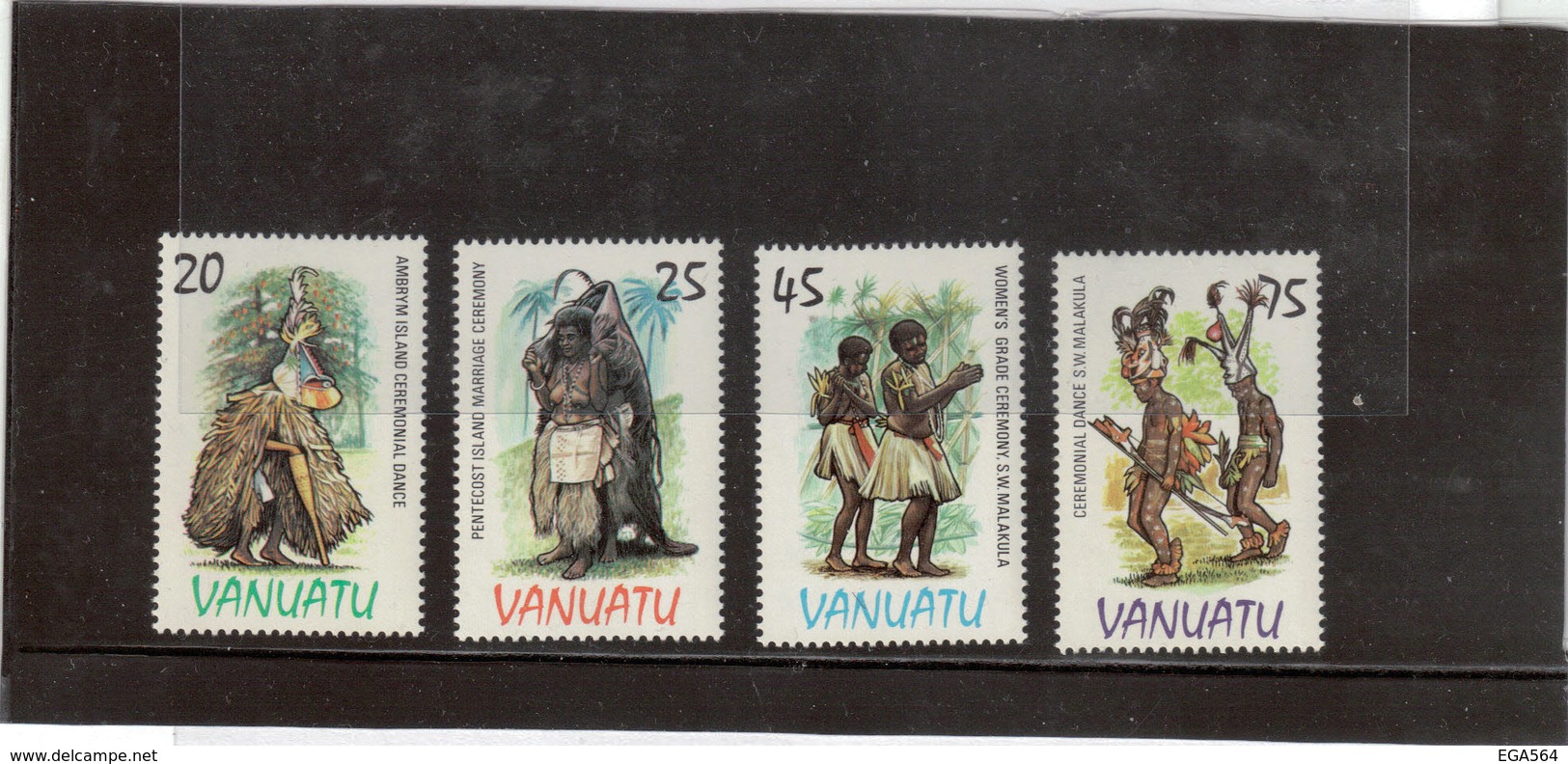 M27 - VANUATU- 705/708 ** MNH De 1985 - Cérémonies Régionales- Dances - - Vanuatu (1980-...)