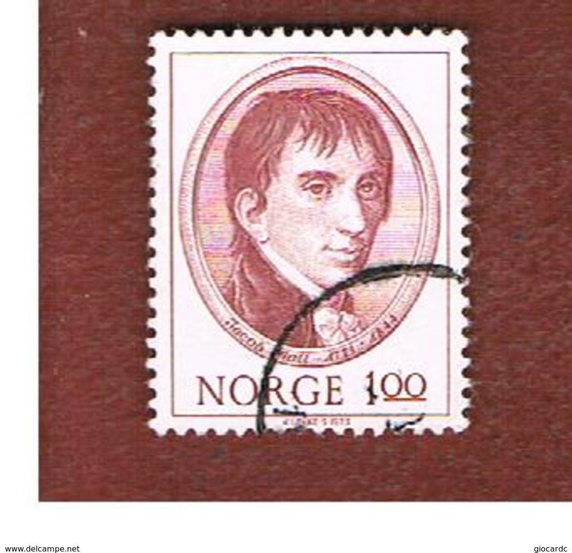 NORVEGIA  (NORWAY)    SG 704 -   1973  J. AALL , HISTORIAN     -   USED ° - Usati