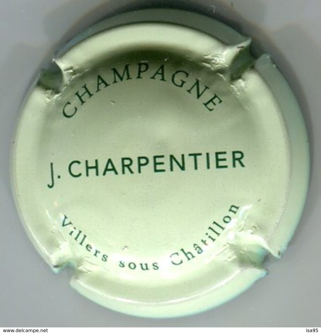 CAPSULE-CHAMPAGNE CHARPENTIER J. N°11 Fond Vert Pâle & Vert - Autres & Non Classés