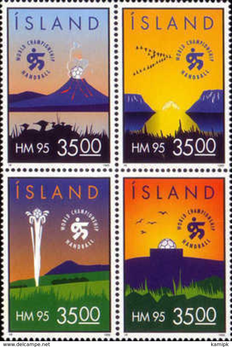 MNH** STAMPS Iceland - World Handball Championship - Iceland  - 1995 - Unused Stamps