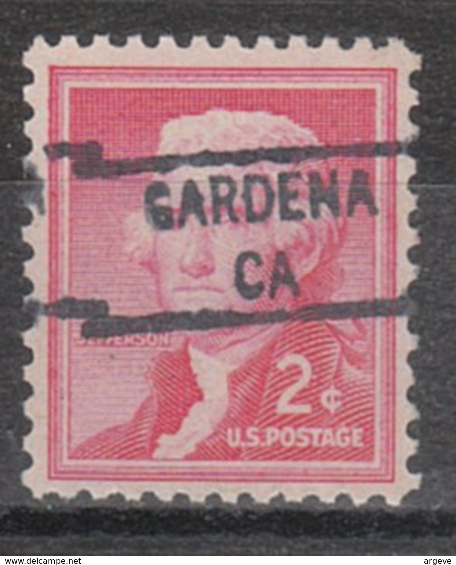 USA Precancel Vorausentwertung Preo, Locals California, Gardena 841 - Préoblitérés