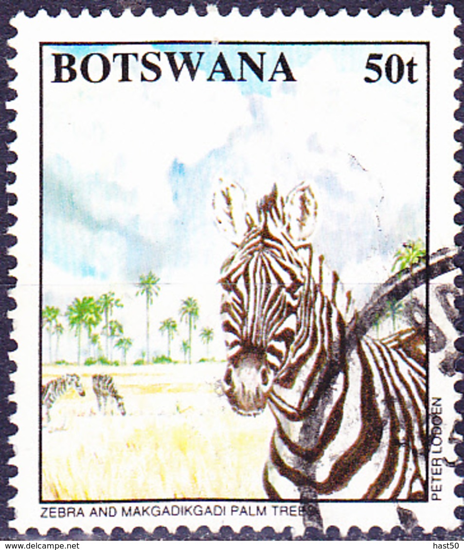 Botswana - Steppenzebra (Equus Quagga) (Mi.Nr.: 572) 1994 - Gest Used Obl - Botswana (1966-...)