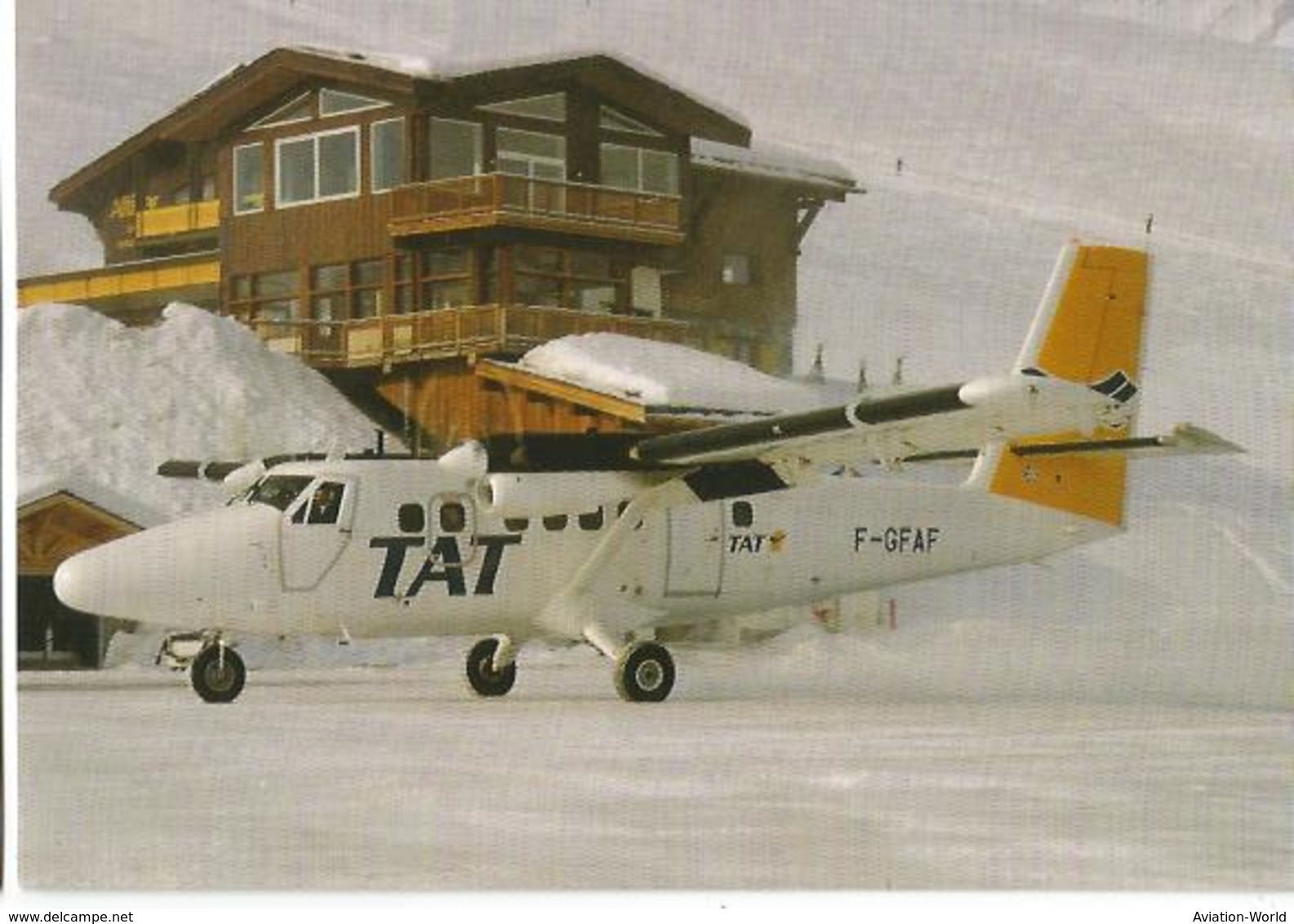 CP AVION DE HAVILLAND DHC 6 300 TWIN OTTER F-GFAF AT COURCHEVEL - 1946-....: Moderne