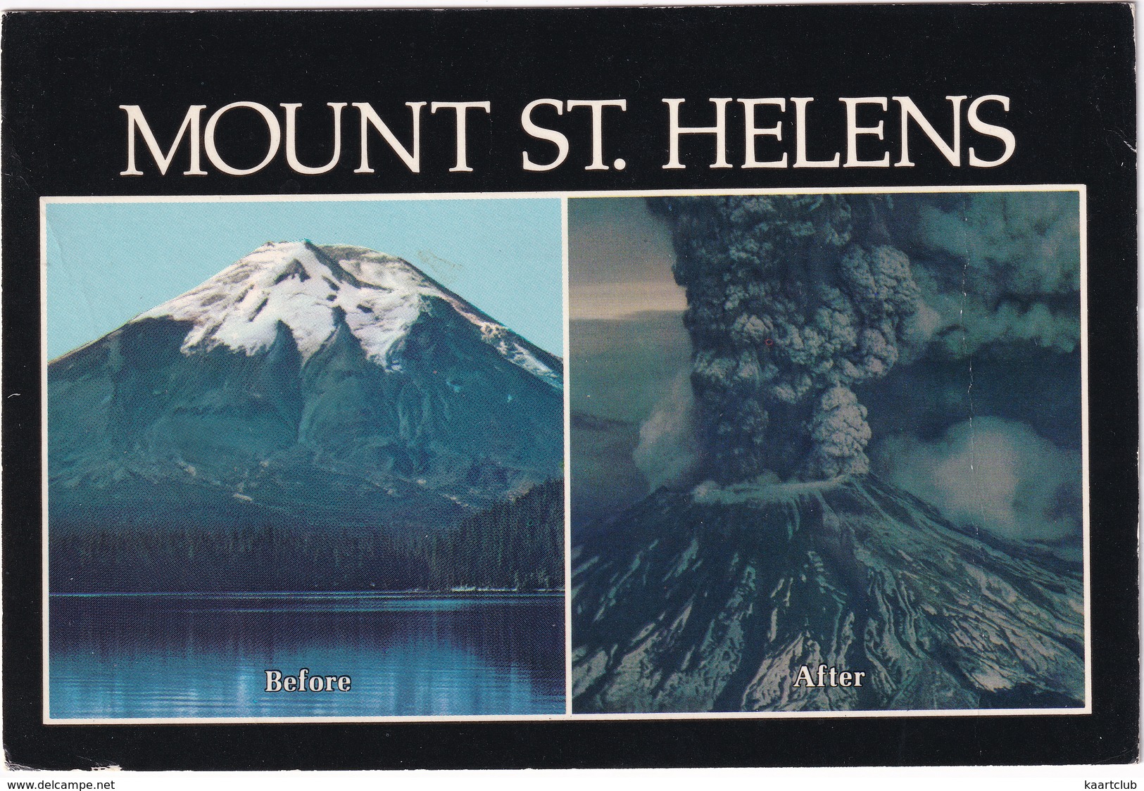 Major Eruption Of Mt. St. Helens - May 18, 1980 - 'Before And After' - Washington  - (USA) - Andere & Zonder Classificatie