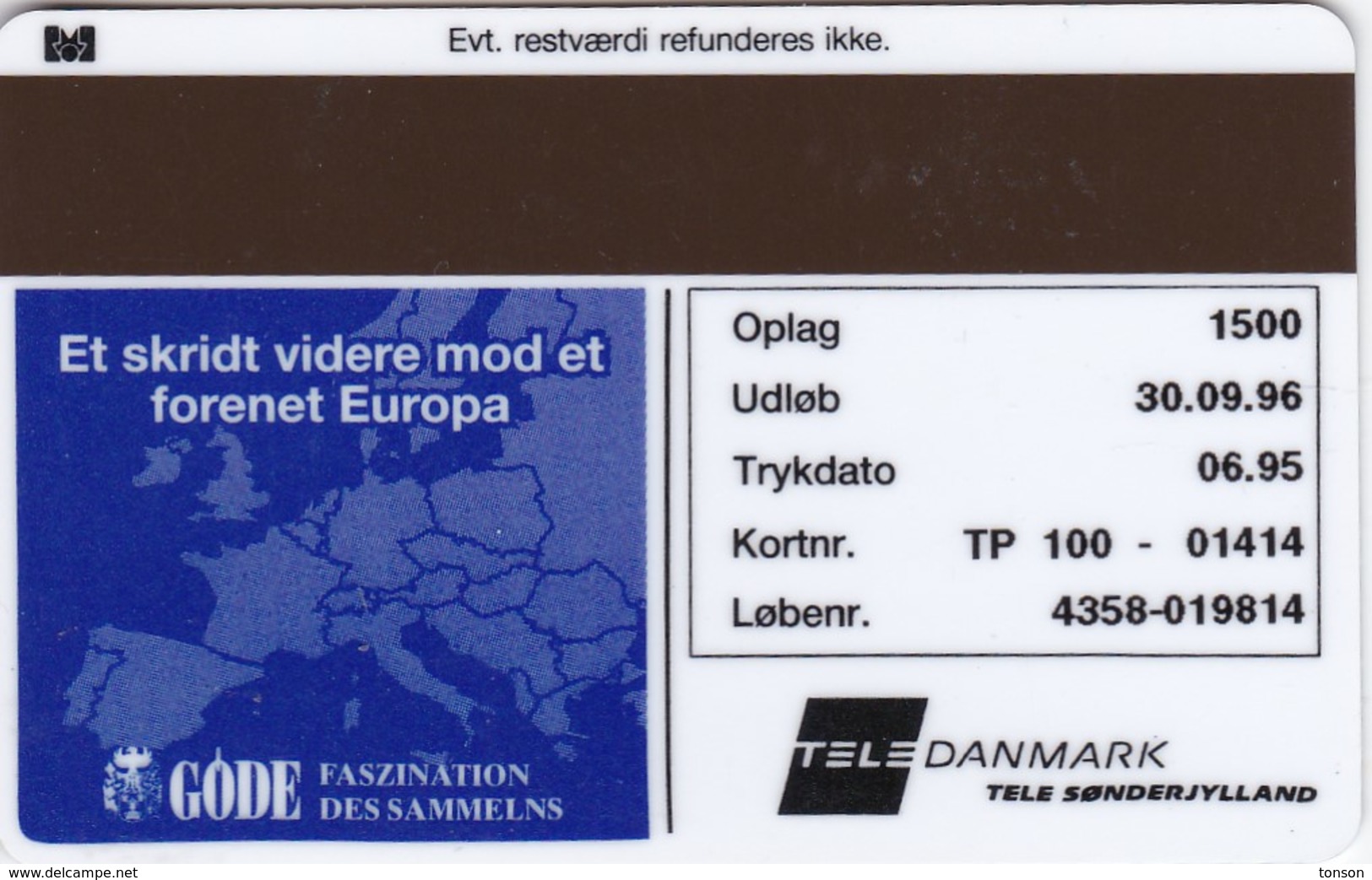 Denmark, TP 100A, ECU-Schweden, Mint, Only 1500 Issued, Coins, Flag, Nobel, 2 Scans. - Denmark