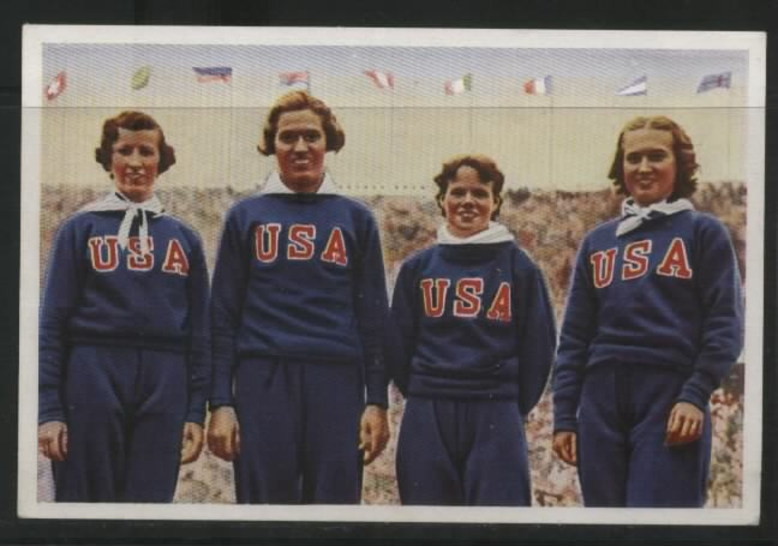 WW II Franck Sammelbild 10,5 X 7 Cm , Olympiade 1936 Berlin, S.17 Bild 2 : Sport , Frauen Laufen 4x 100 M Staffel , US - Autres & Non Classés