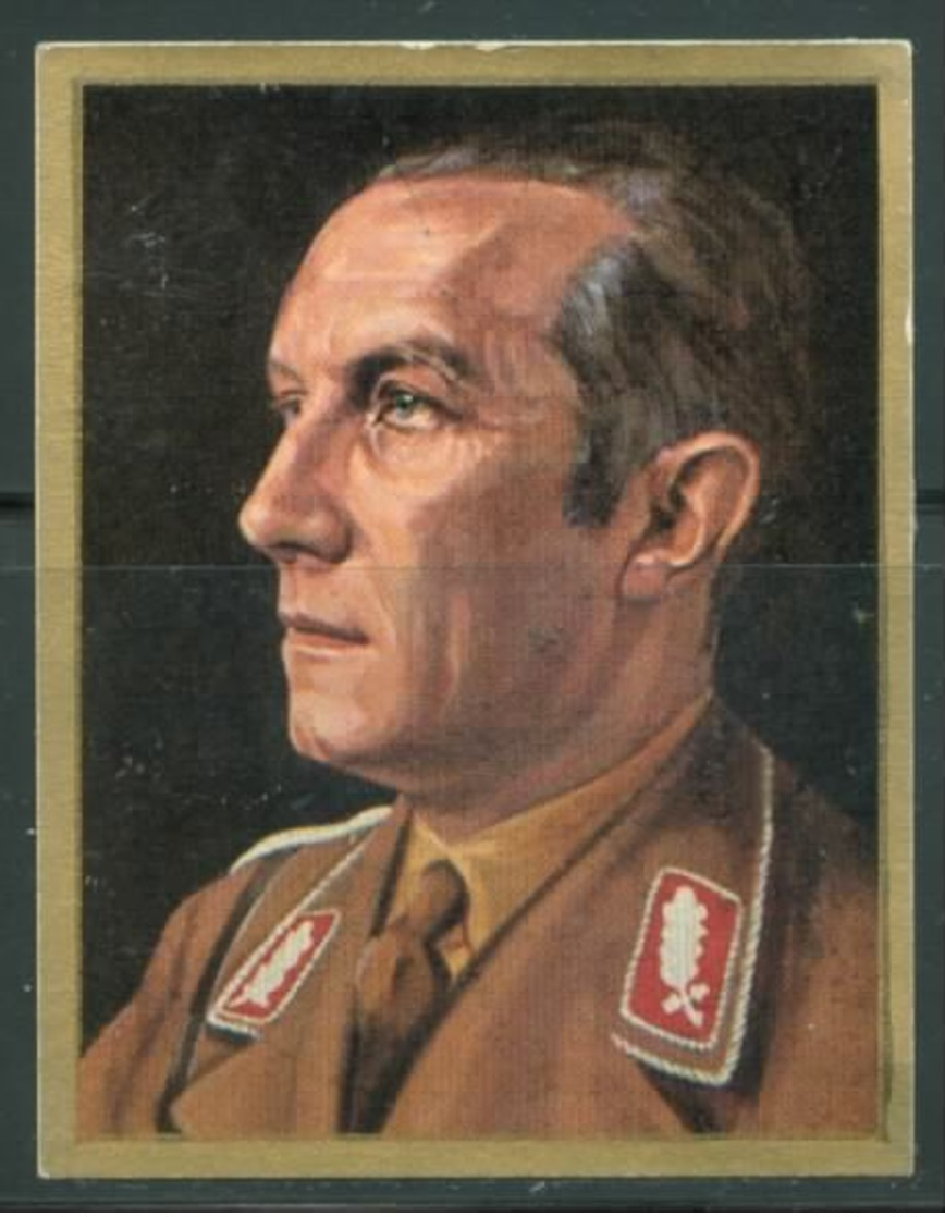 WW II Zigaretten Sammelbild 6,2 X 4,8 Cm , Wer Führt Das 3. Reich ? , Nr. 145: Dr. Julius Lippert, SA Standartenführer - Personajes