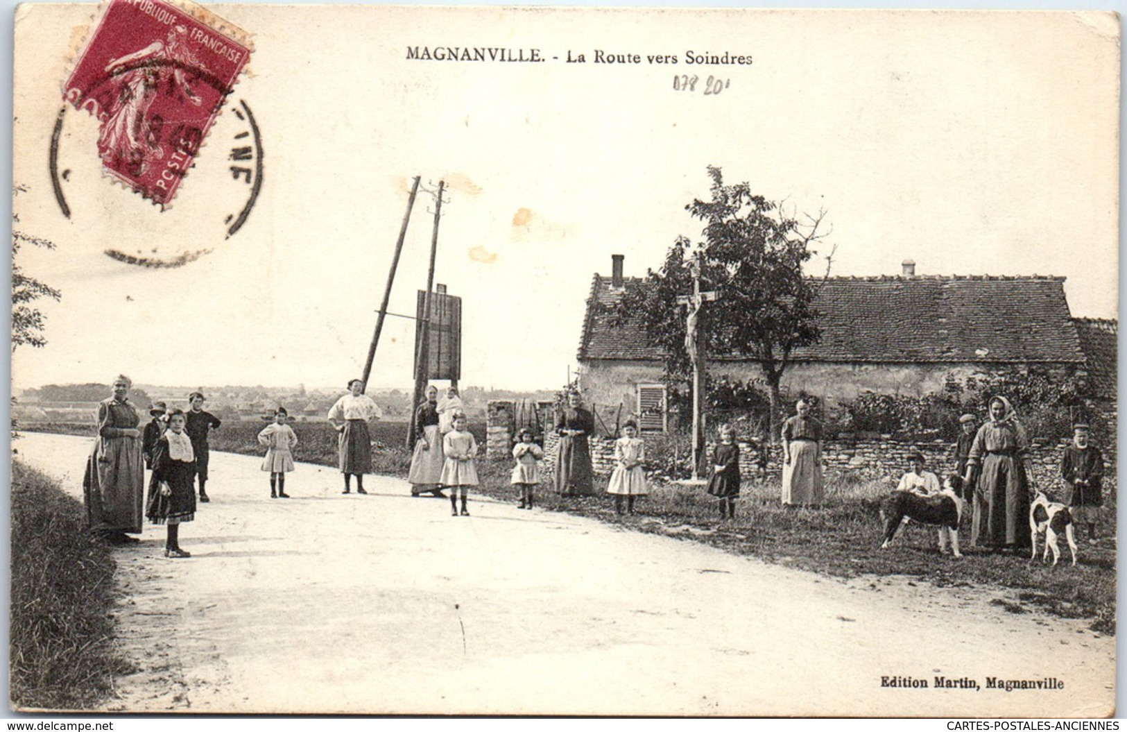 78 MAGNANVILLE - La Route Vers Soindres - Magnanville