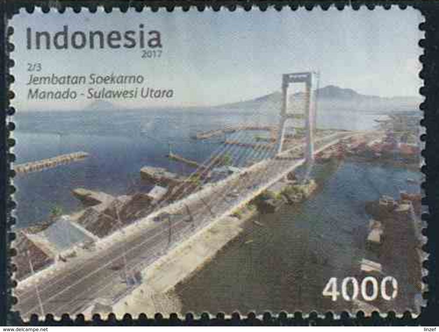 Indonésie 2017 Yv. N°2870 - Pont Jembatan Soekamo - Oblitéré - Indonésie