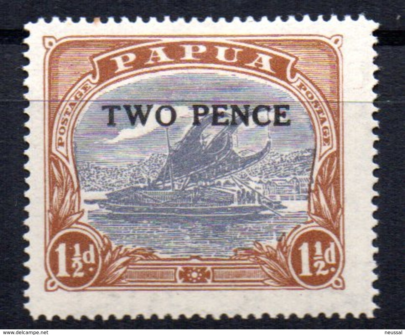 Sello  Nº 75  Papua - Papúa Nueva Guinea