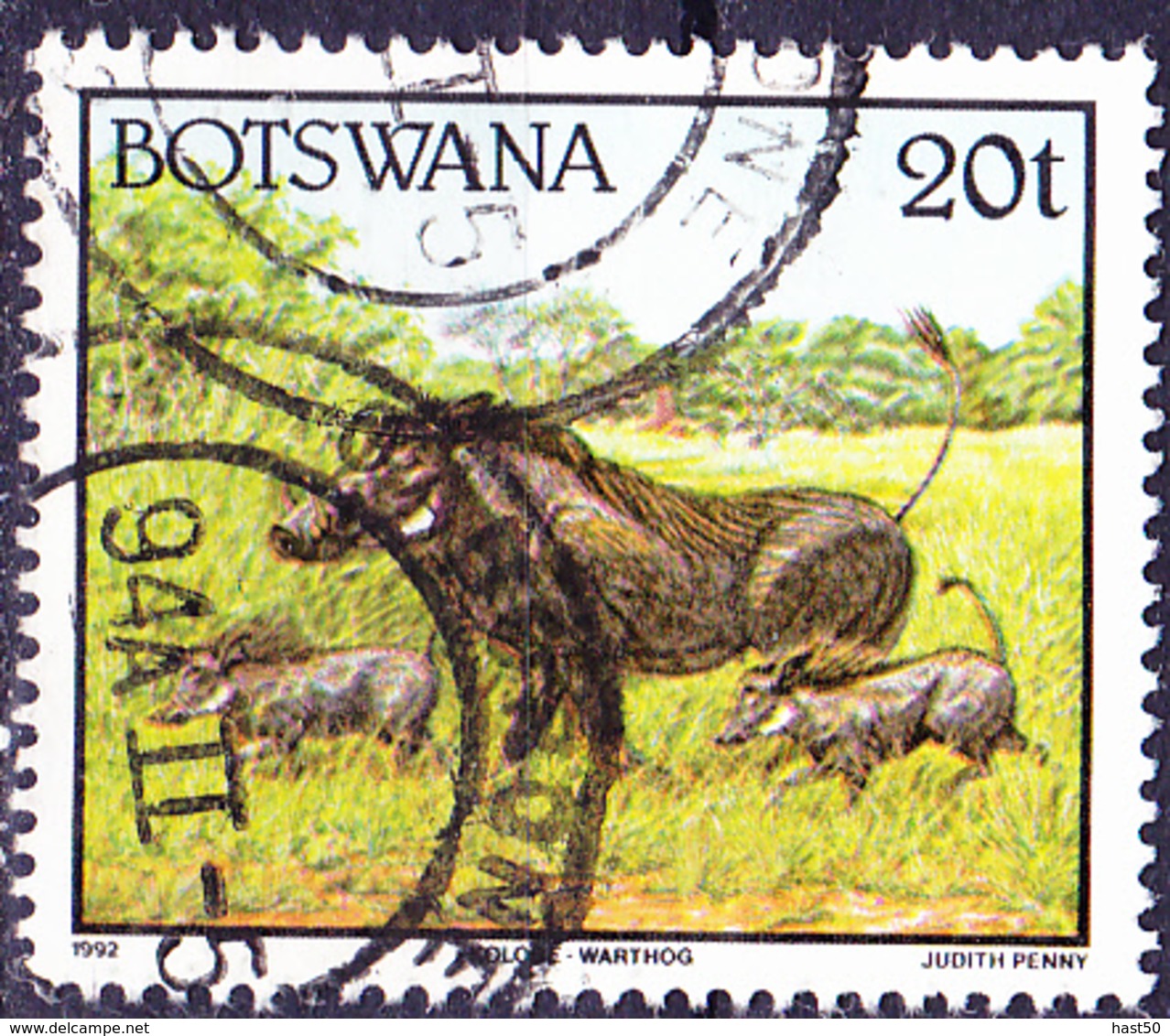 Botswana - Warzenschwein (Phacochoerus Aethiopicus) (Mi.Nr.: 524) 1992 - Gest Used Obl - Botswana (1966-...)