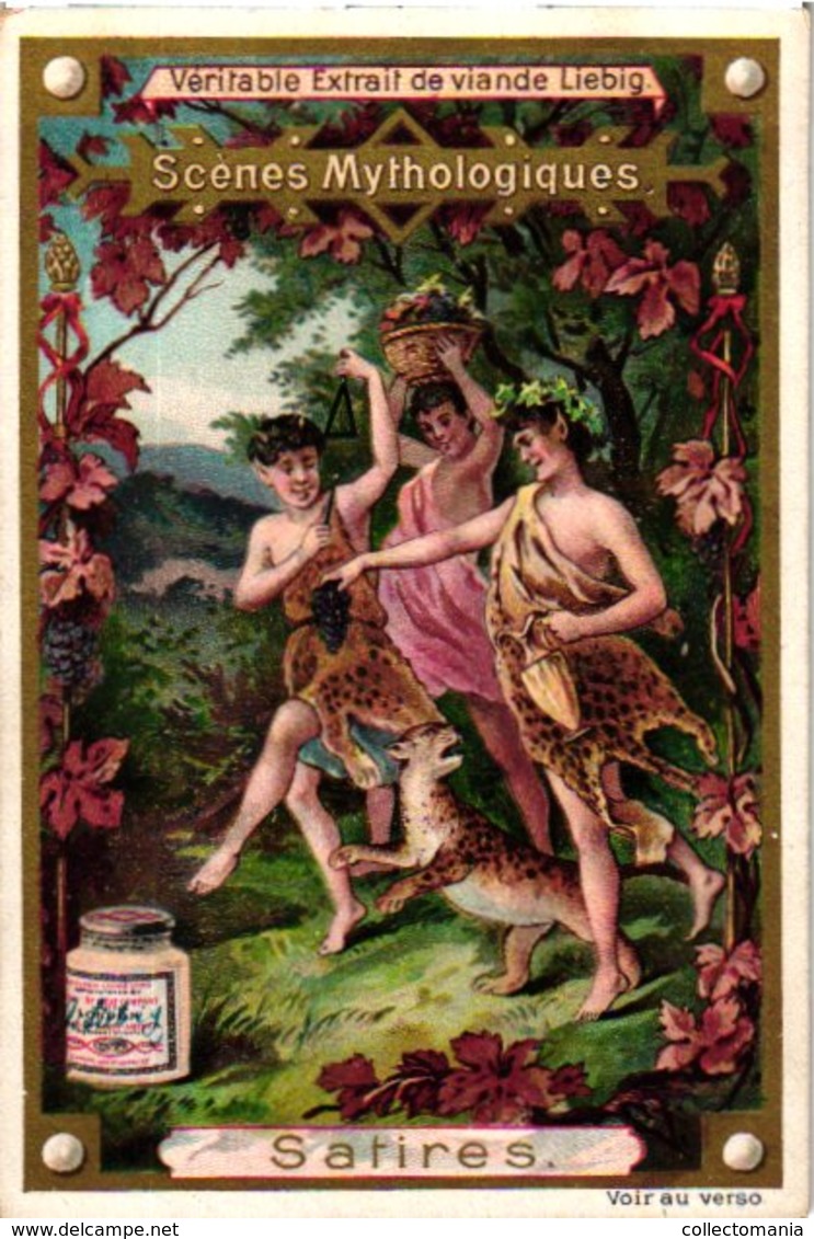 0471   Liebig 6 Cards--C1896  The World Of Greek Mythology-Scènes MythologiquesSirènes-Tritons-Faunes-Centaures-Satires- - Liebig