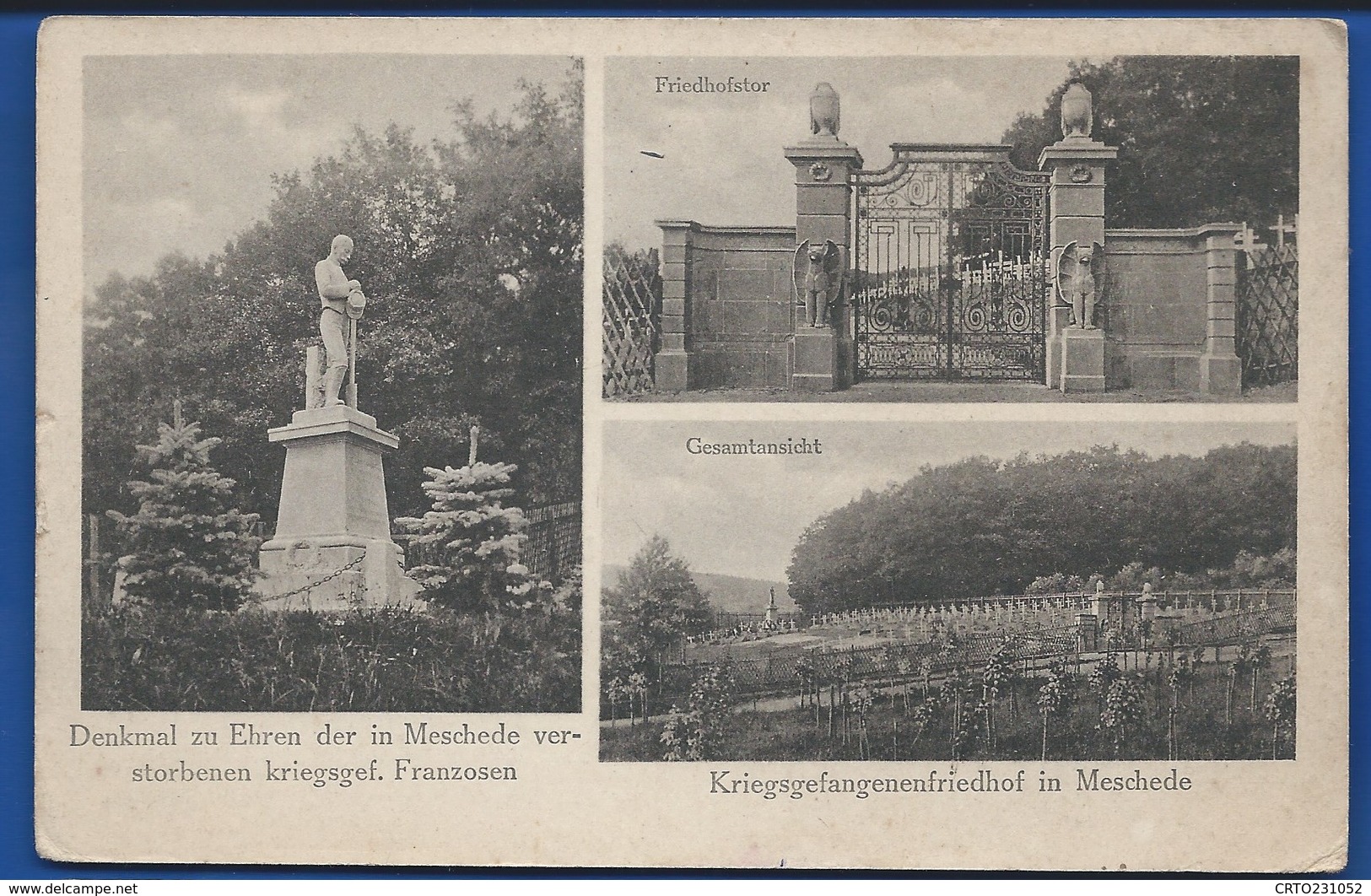 MESCHEDE   Camp De Prisonnier Français    écrite En 1917 - Meschede