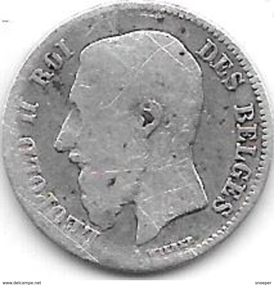 *belguim 50 Centimes  Leopold  II  1899 French  Fr+ - 50 Centimes