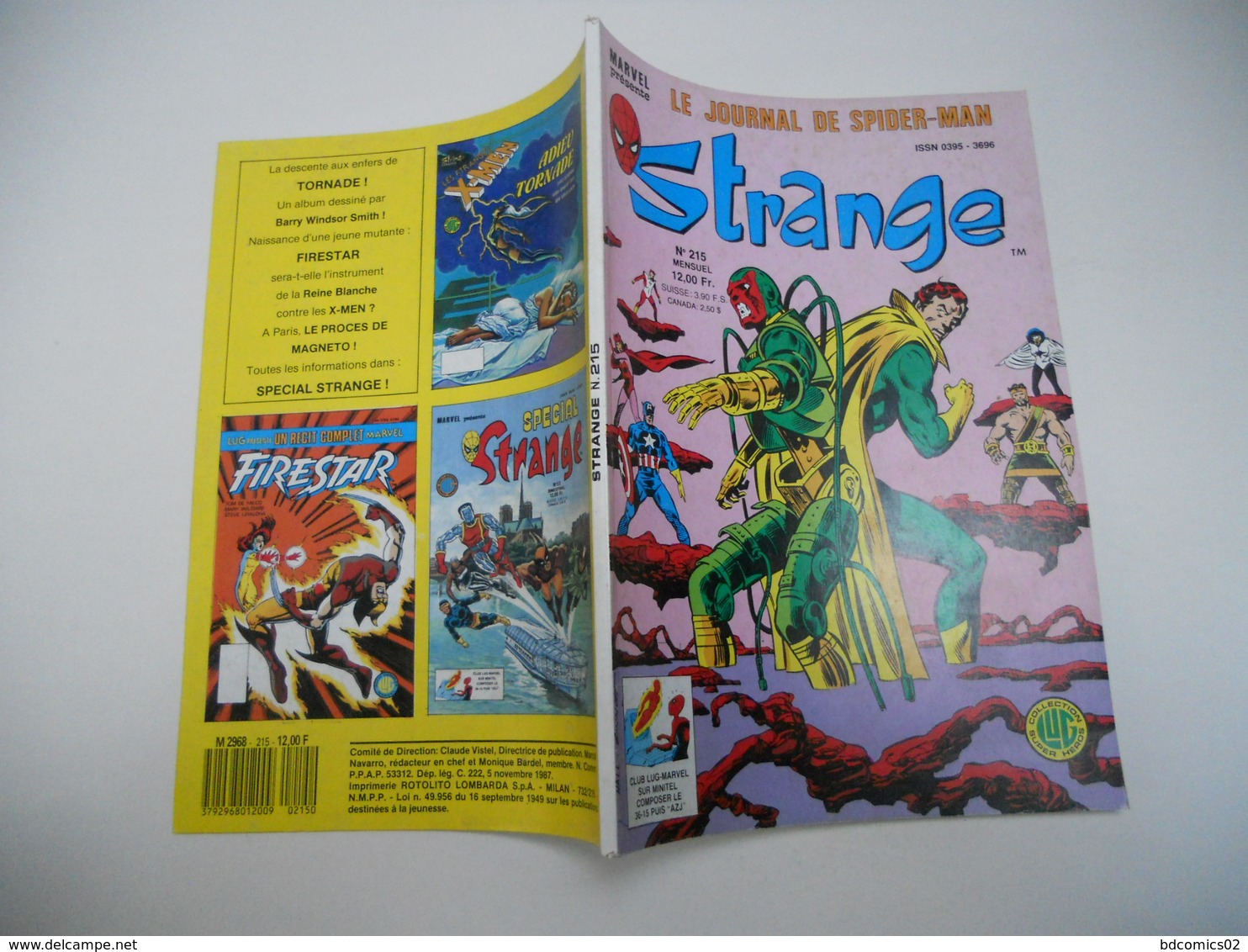 STRANGE EDITION LUG N°215 LA DIVISION ALPHA  L'ARAIGNEE LES DEFENSEURS + LES VENGEURS BE ++ - Strange