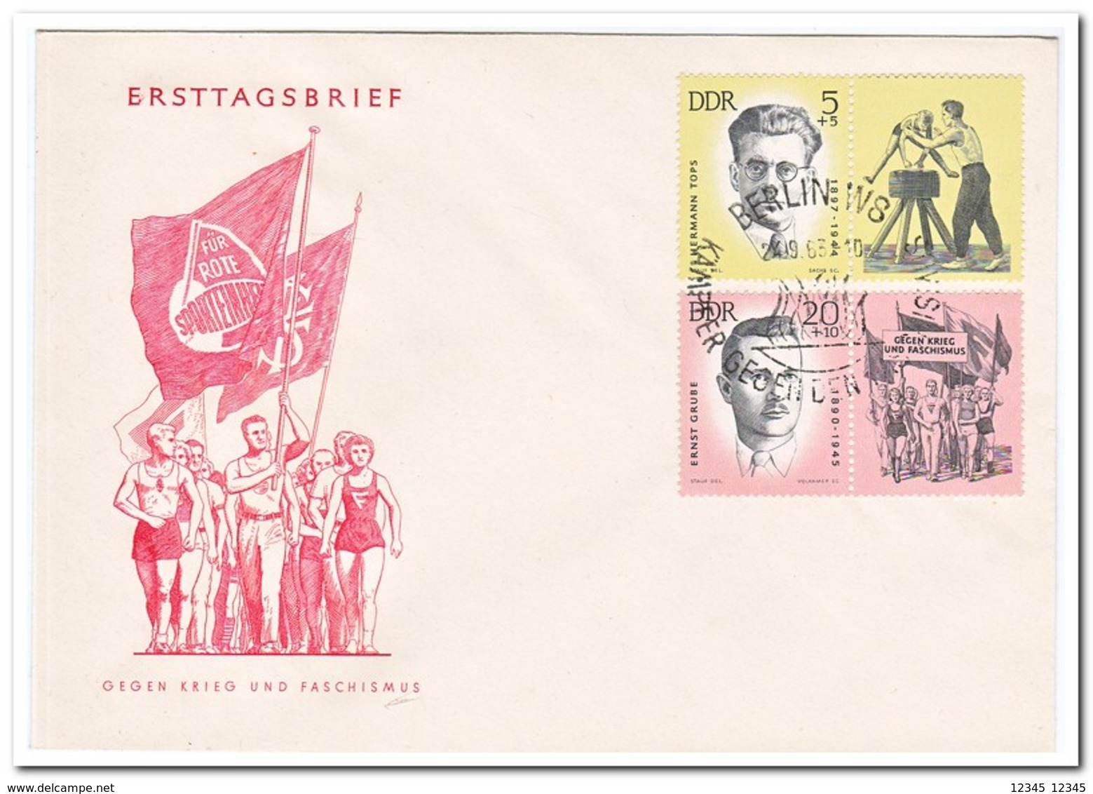 DDR 1963, FDC, Sport - Brieven En Documenten