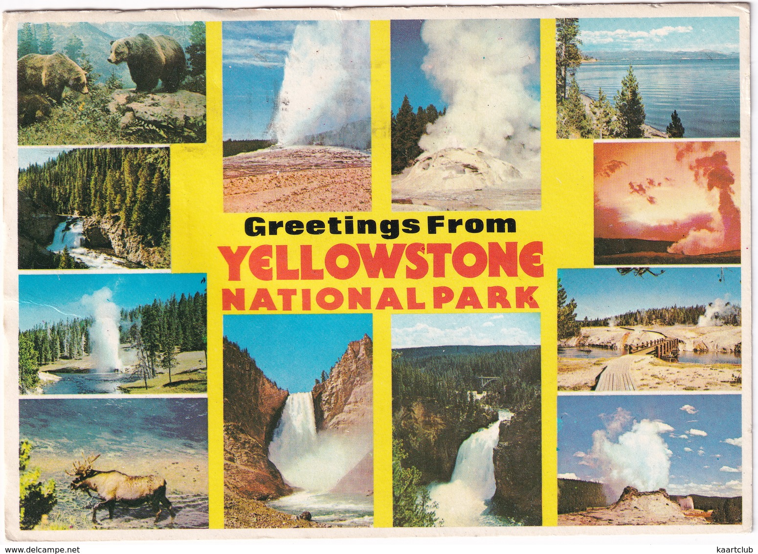 Greetings From Yellowstone  National Park - (USA) - 1982 - USA Nationale Parken