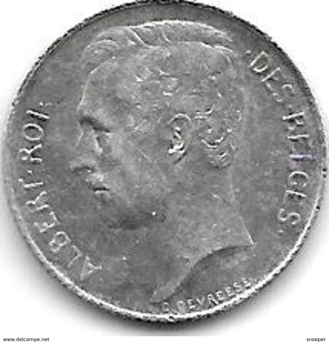*belguim  Albert I 50 Centimes    1912 French  Xf+ !!! - 50 Centimes