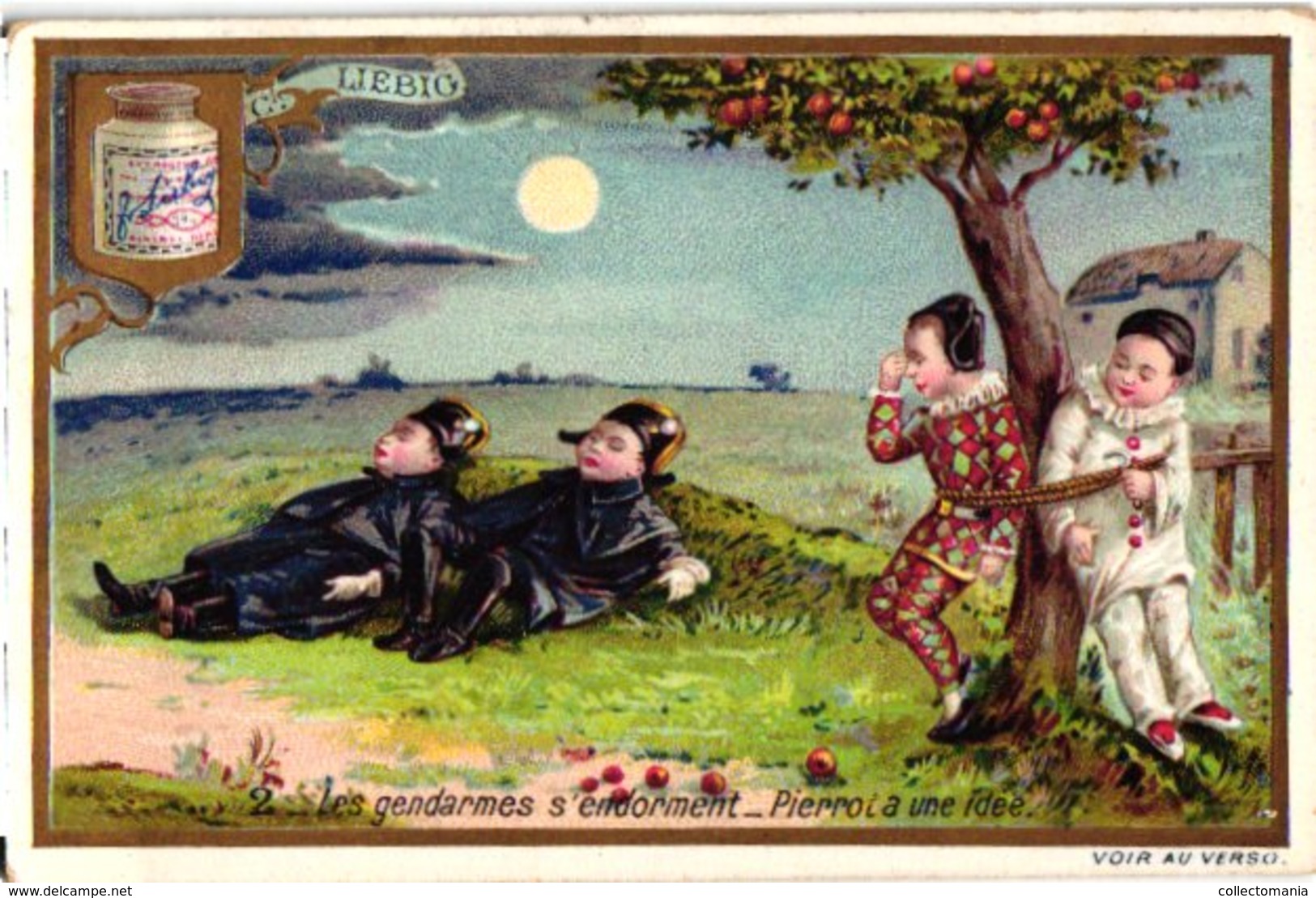 0478   Liebig 6 Cards--C1896 The Policemen & The Apple Thieves-Pierrot-Gendarmes-Litho - Liebig