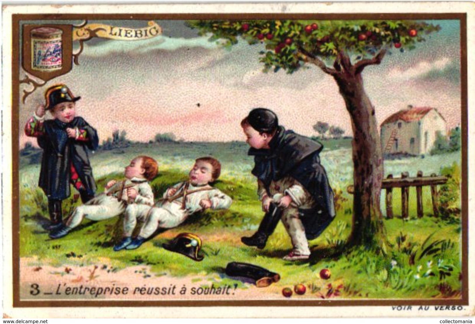 0478   Liebig 6 Cards--C1896 The Policemen & The Apple Thieves-Pierrot-Gendarmes-Litho - Liebig