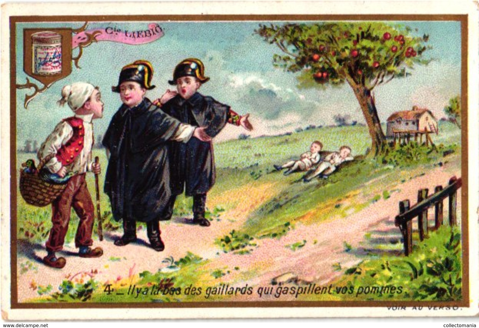 0478   Liebig 6 Cards--C1896 The Policemen & The Apple Thieves-Pierrot-Gendarmes-Litho - Liebig