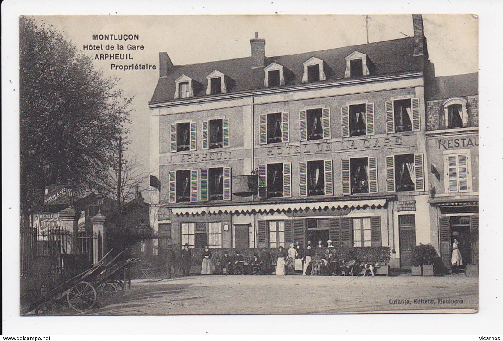 CPA 03 MONTLUCON Hotel De La Gare - Montlucon